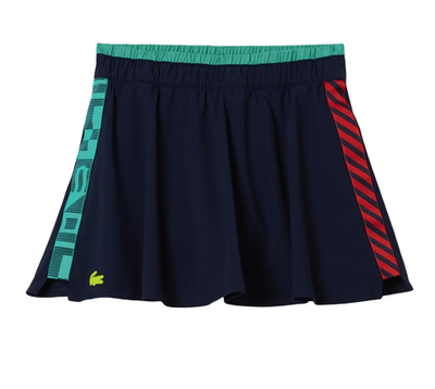 Теннисная юбка Lacoste SPORT Built-In Shorty Tennis Skirt - navy blue/green