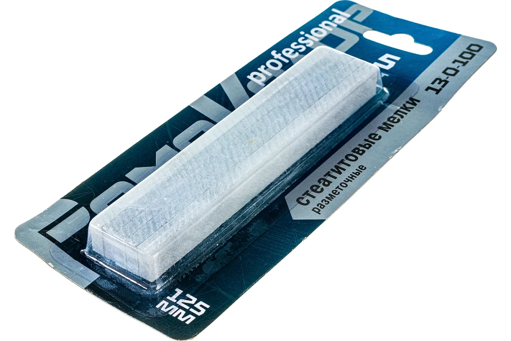 Мелки разметочные "РемоКолор" 13-0-100, мраморные (стеатитовые), 125х12х5 мм, 5 штук