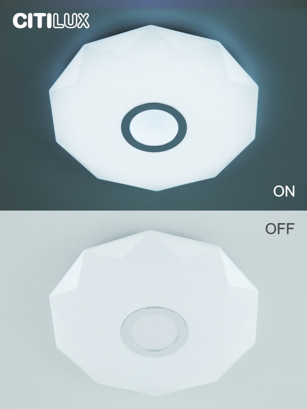 Citilux Диамант Смарт CL713A30G RGB Умная люстра Хром