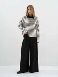 Брюки с защипами "Обсидиан" женские