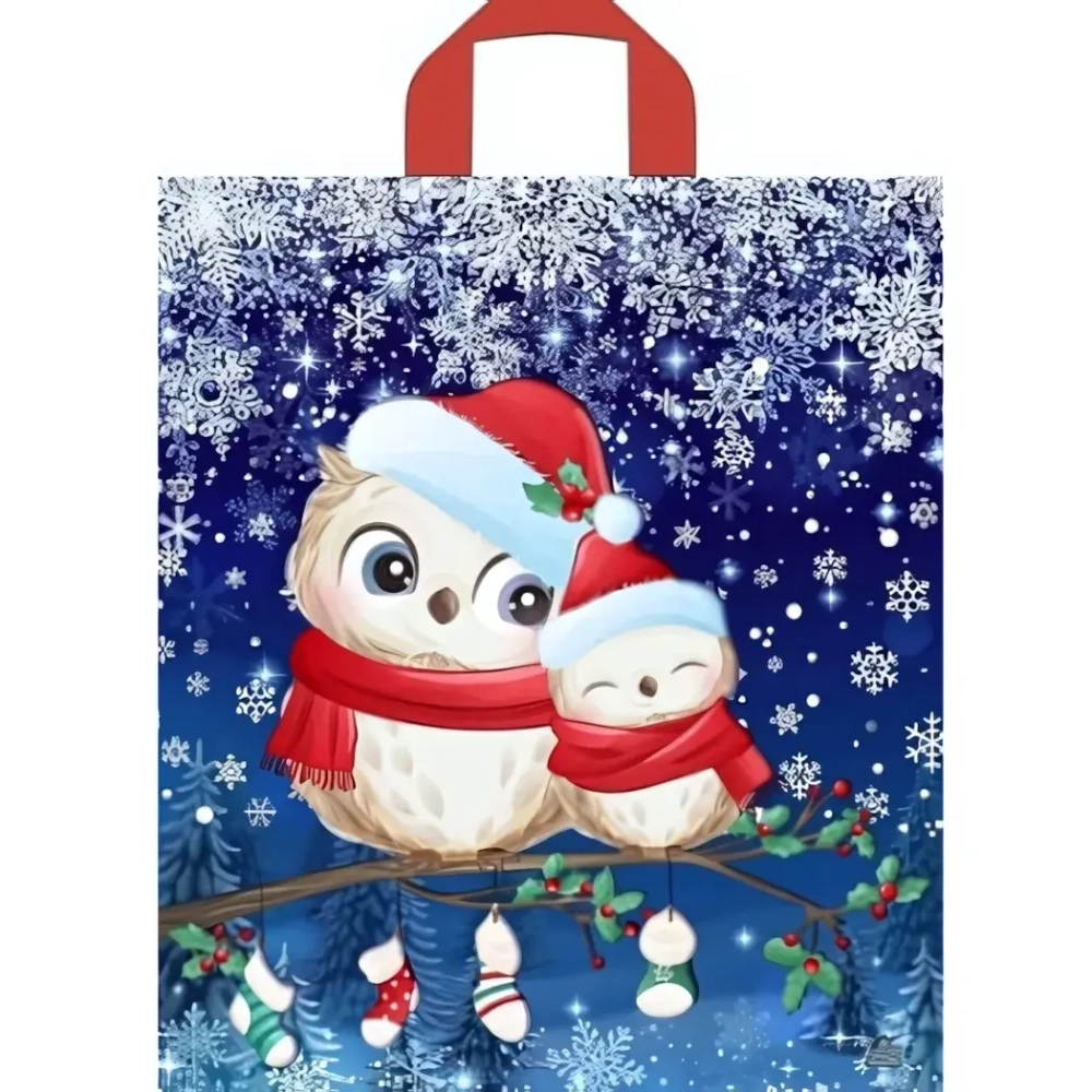 Пакет ПЭ с петлевой ручкой 43.5х38см (35) (Совушки) НГ Тико