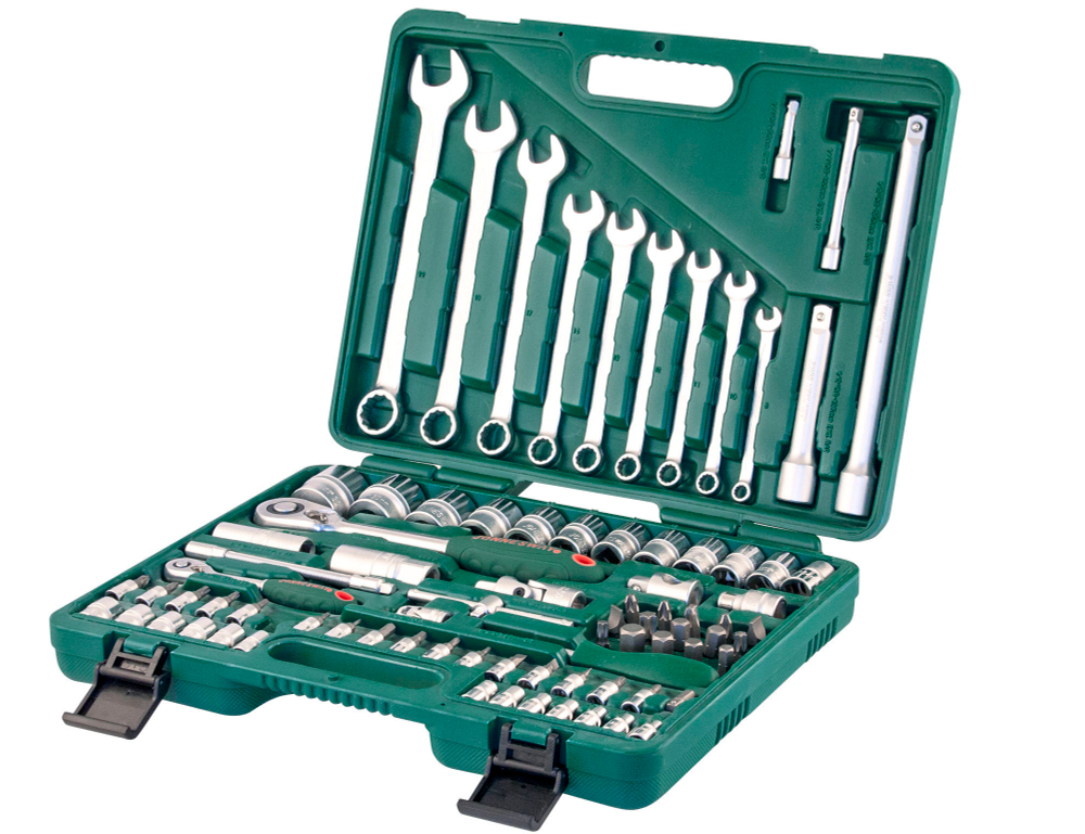 S04H52482S Набор инструмента универсальный 1/4", 1/2"DR, 82 предмета