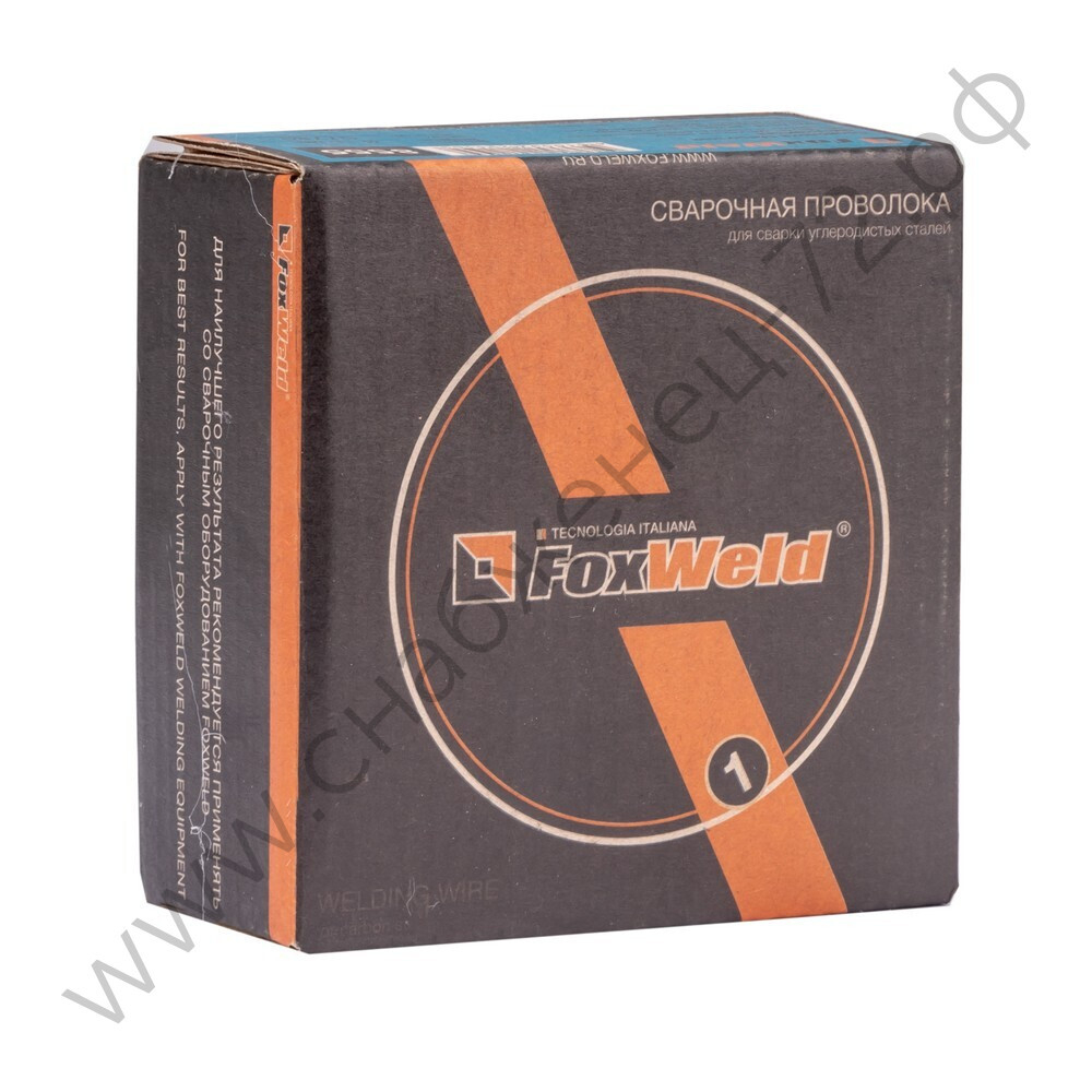 Проволока сварочная омедненная ER70S-6 (ан. Св.08Г2С) Foxweld д. 1,0 мм, D100, 1,0 кг