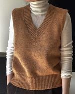 Жилет с v-образным вырезом (земляной апельсин)