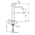 Смеситель для раковины CISAL Less New LN00354040