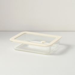 Контейнер для запекания и хранения с вакуумным эффектом Vacuum Glass, 700 мл, молочный