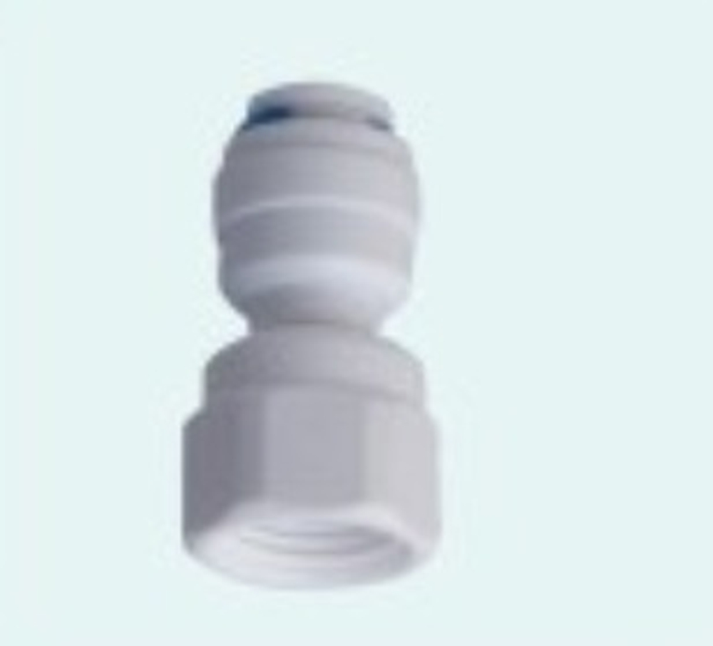 Фитинг прямой с внутренней резьбой 1/4"-3/8"(трубка-резьба) QT-15B Naturewater (25-4-6)
