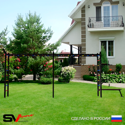 Уличная шведская стенка Sv Sport рукоход х 2 У54711 (Брусья/Стойка/Скамья/Кронш бокс)
