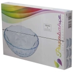 Набор стеклянных салатников 6шт 13см «Эстрелла» голубой 10543BL