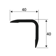 Угол 40*40мм "DO-1" 2,7м Шампань (бронза) мат. анод. алюм.
