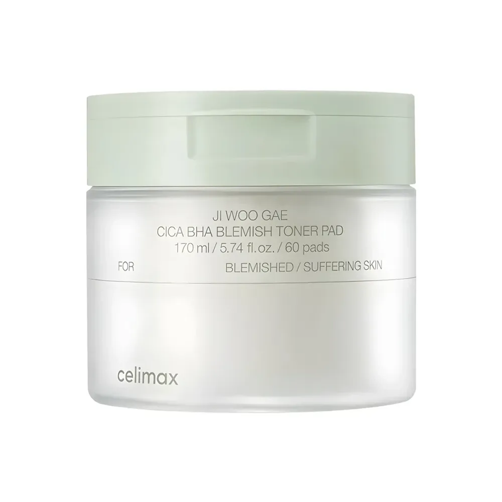 Пилинг-пэды от воспалений Celimax Ji Woo Gae Cica BHA Blemish Toner Pad