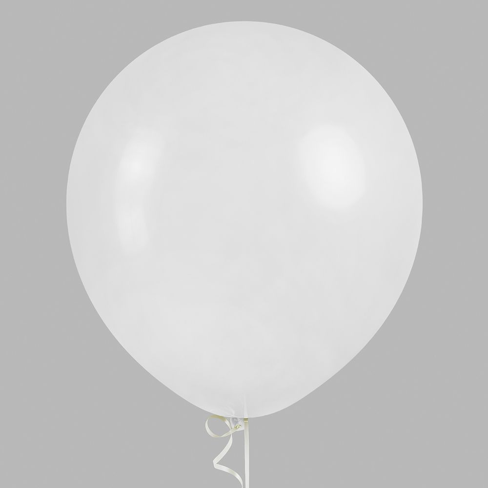 Шар (18''/46 см) Белый, пастель, 1 шт.