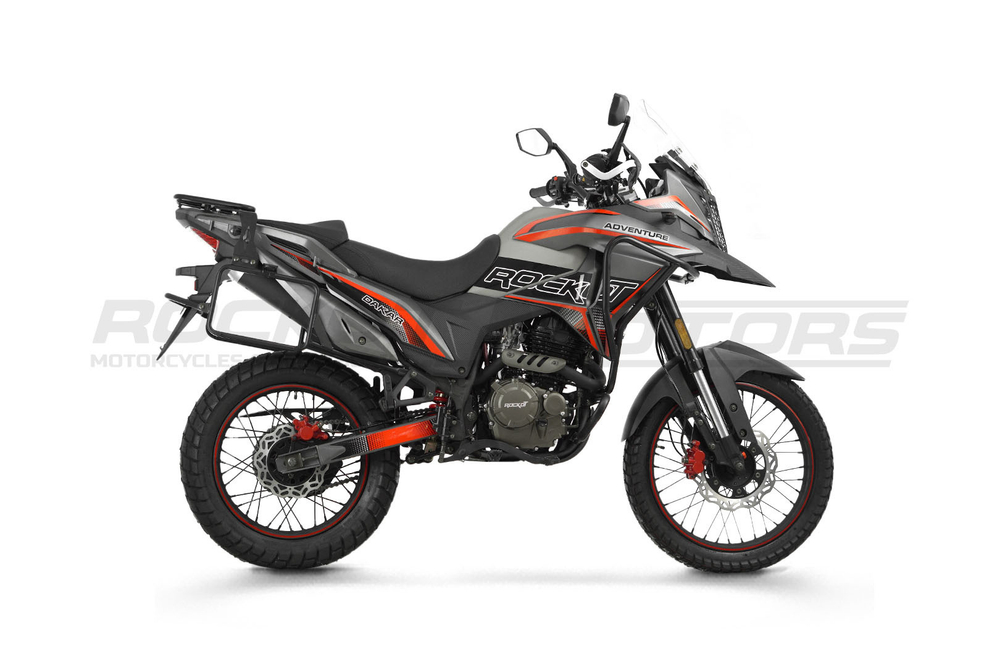 Мотоцикл турэндуро ROCKOT DAKAR ADVENTURE 2.0 (серый/красный)