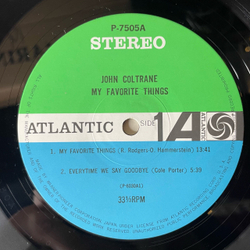 Винтажная виниловая пластинка LP John Coltrane My Favorite Things (Япония 1976) (Без Оби) Summertime