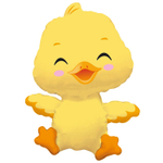 Шар Фольгированный Утенок (Желтый)