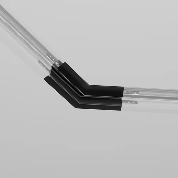 Коннектор угловой 135° Exility встраиваемый под ГКЛ 9,5мм, черный Technical tra034clo-42b