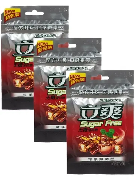 Драже без сахара кола-мята 15 г - 3 штуки