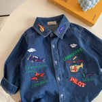 Детская джинсовая рубашка