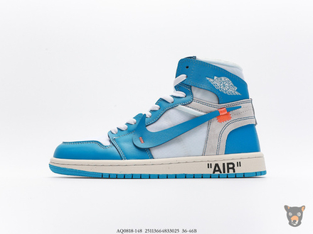 Кроссовки Off-White x Nike Air Jordan 1 "The Ten: UNC"