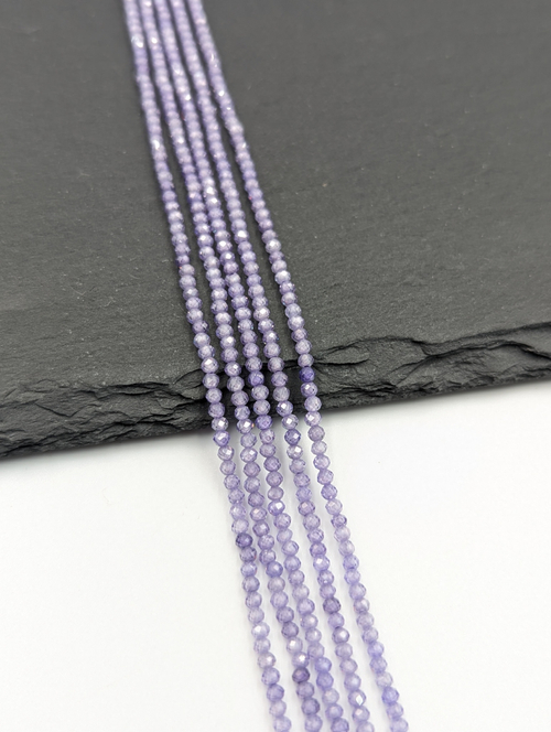 Фианиты (кубический цирконий) 2мм, темно-фиолетовый