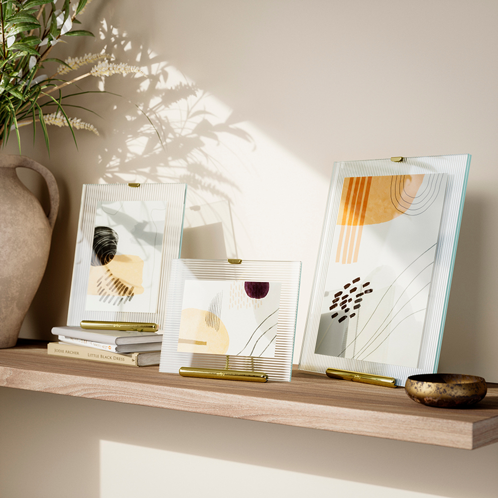 Фоторамка flute, 26х30 см, латунь