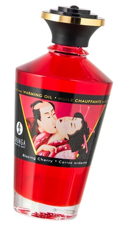 Массажное масло Shunga Вишня возбуждающее натуральное 100 мл