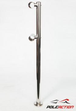 Модель №18 – стойка двухуровневого балетного станка «Элегант» (нержавеющая сталь)