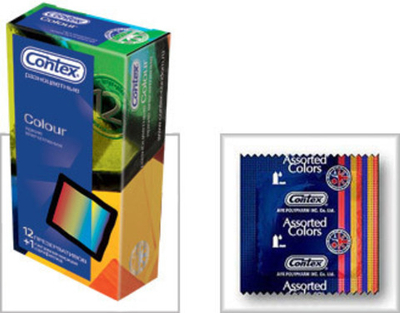Презервативы CONTEX Colour, 12 шт.