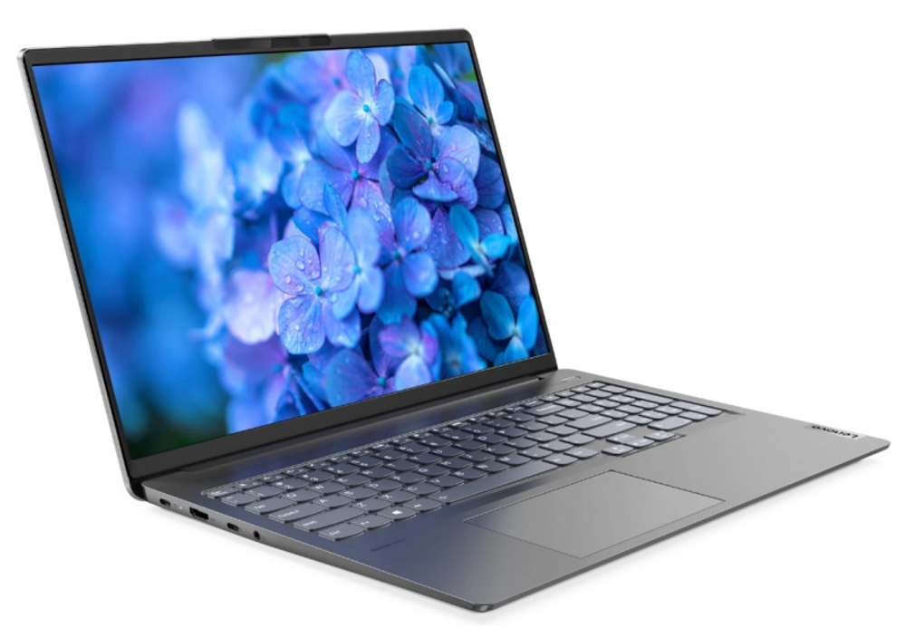 Ноутбук Lenovo IdeaPad 5 Pro 16IHU6 16"(2560x1600)/Intel Core i5 11300H(3.1Ghz)/8192Mb/512SSDGb/noDVD/Ext:nVidia GeForce MX450(2048Mb)/Cam/BT/ WiFi/75WHr/war 1y/1.9kg/grey/Win11Home + 95W, RU kbd 82L9008NRK