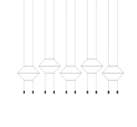 Потолочный дизайнерский светильник  Wireflow 0330 by Vibia