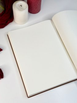 Блокнот А4 200л. (400страниц) без разлиновки Коричнево-желтый