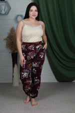 68900 Брюки женские домашние, микс (54/56)