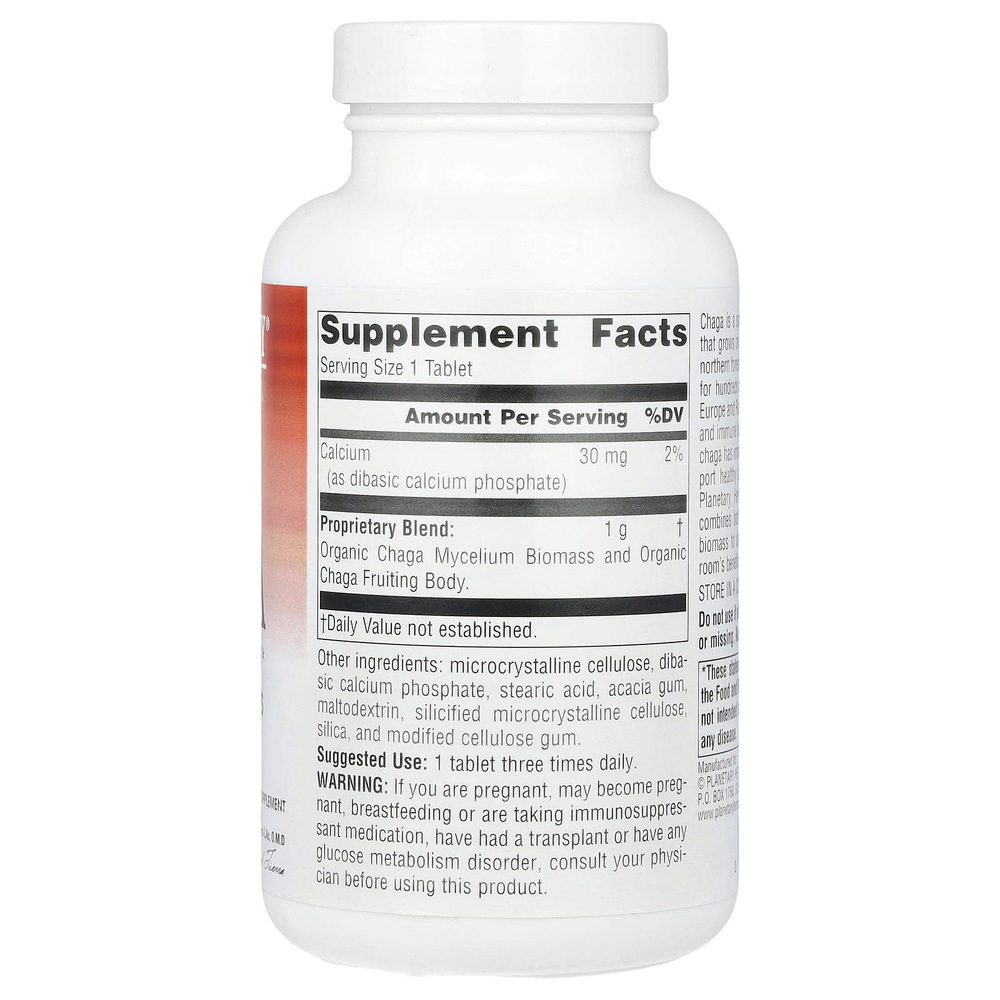 Planetary Herbals, Full Spectrum™, чага, 120 таблеток
