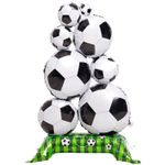 Шар Фольгированный Мячи футбольные Макси (Белый)