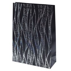 GAEM Пакет подарочный M (бумага 210г/м2, блок 12шт), L26 W12 H32 см, 4в.