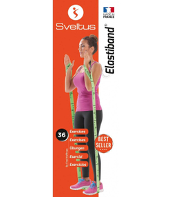 Эспандер Sveltus Elastiband Original 10 кг красный, постер/ упаковка