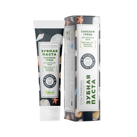 Зубная паста натуральная "Сакская грязь" для укрепления эмали