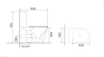 Унитаз PIERA Tornado напольный безободковый Ceruttispa CT10560 (630х350х795) Ceruttispa