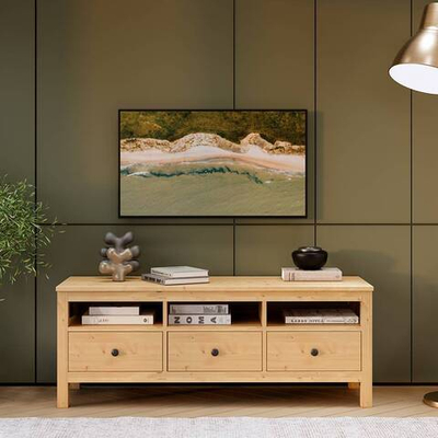 Тумба под ТВ Хемнэс/Кымор, 148х47х57см, светло-коричневый