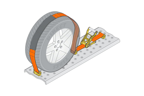 Ремень крепления автовозный с храповиком и резиновым контроллером 4 т, 3 м ASTA03 AIRLINE