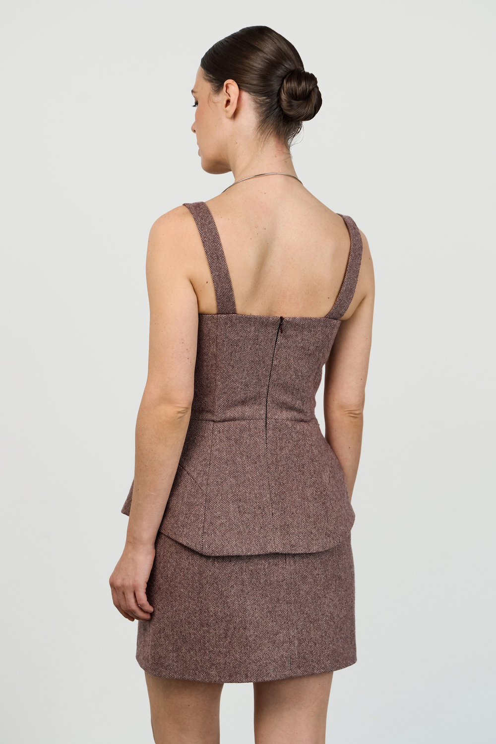 Топ корсетный шерстяной