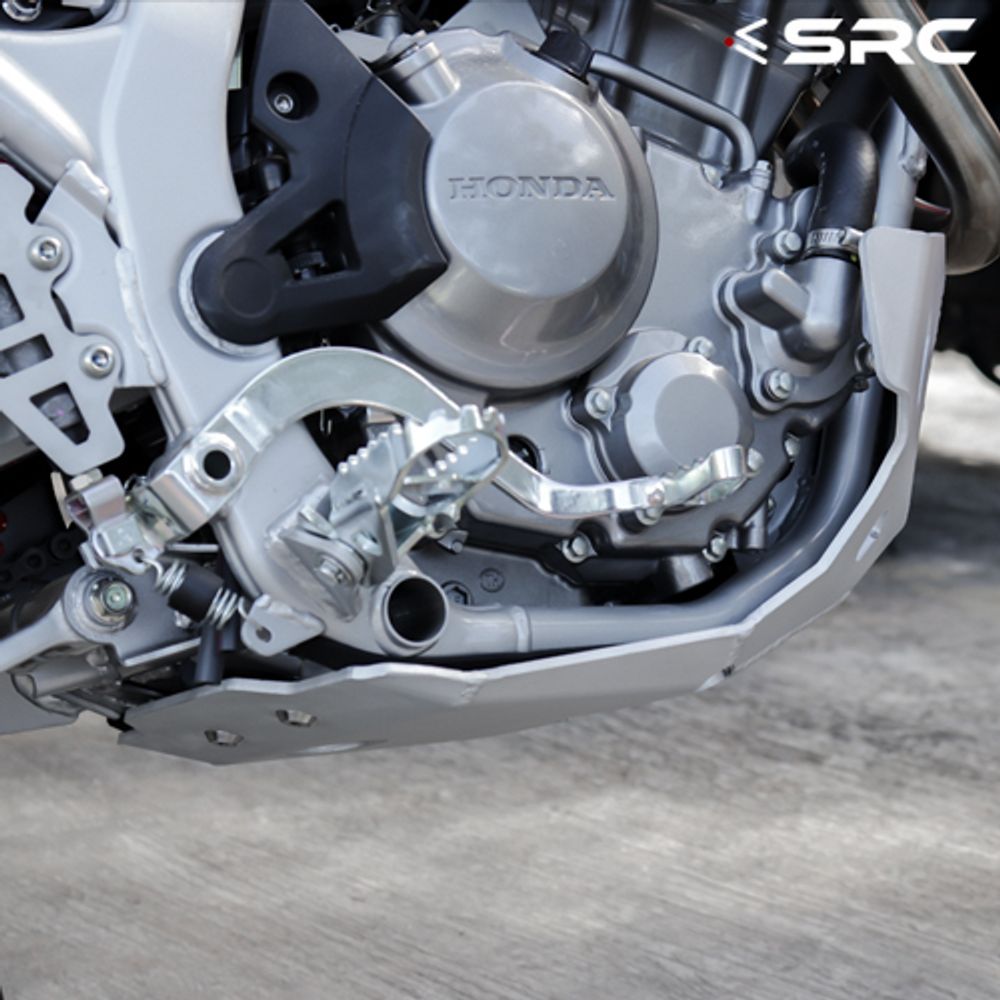Skid Plate for Honda CRF300L (2021-2024). Aluminium, SRC SLV