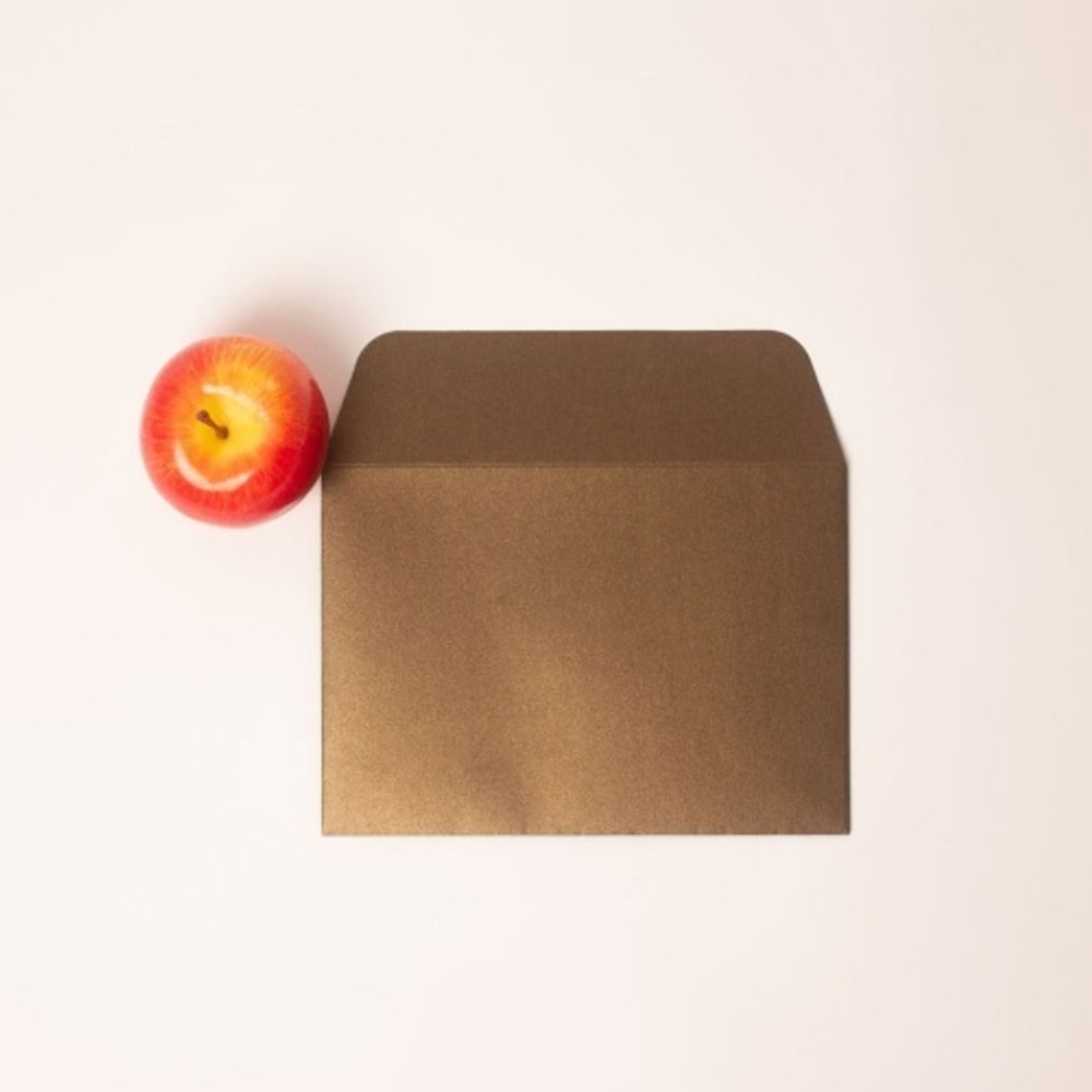 Конверты, 23x16, коричневый, перламутровый