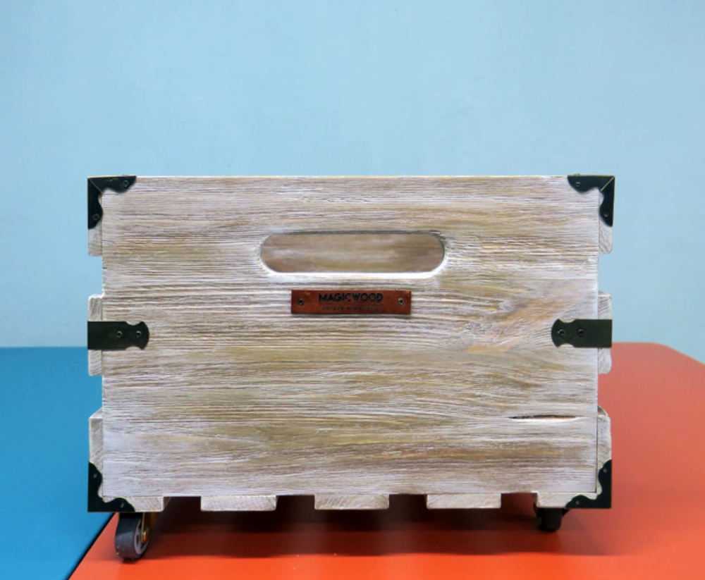 Ящик Для Хранения Пластинок MagicWood (Pale Yellow)