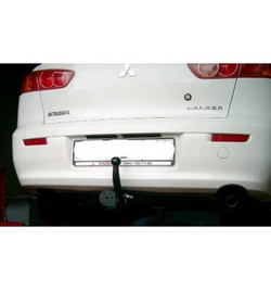 Фаркоп Mitsubishi Lancer X 2007-2012, кроме модификации Evolution, только передний привод, только дорейстайлинговая версия, условно-съемный,(без электрики) Трейлер.7130