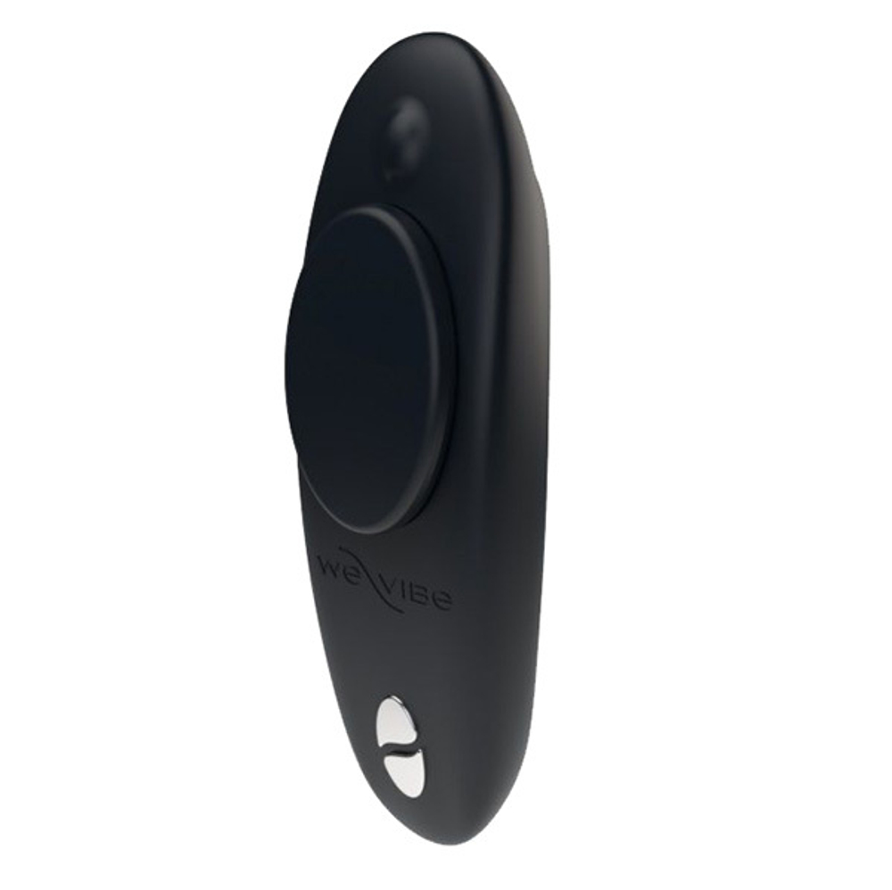 Черный вибромассажер в трусики для стимуляции клитора We-Vibe Moxie SNXM1SG9