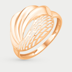 Кольцо женское из розового золота 585 пробы без вставок (арт. К10013306)