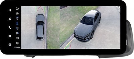 Магнитола для Volvo S60 2 Y20 2010-2018 - Teyes LUX ONE 360 монитор 12.3" 2K QLED на Android 10, 6Гб+128Гб, CarPlay, 4G SIM-слот, 4 камеры в комплекте