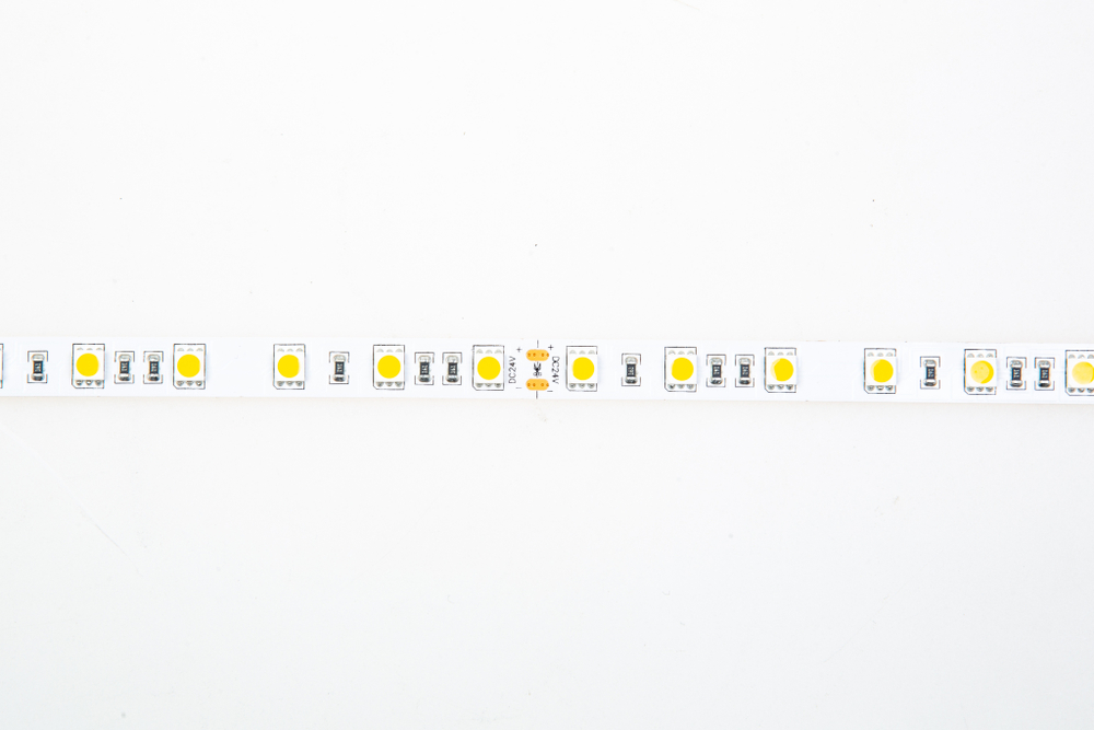 Лента светодиодная SMD нейтральная DC24V 14, 4W/m 4000K 1080Lm/m 60д/м CRI>95 IP20,  упаковка 5 метров,  ширина 10мм,  высота 2мм,  самоклейкая