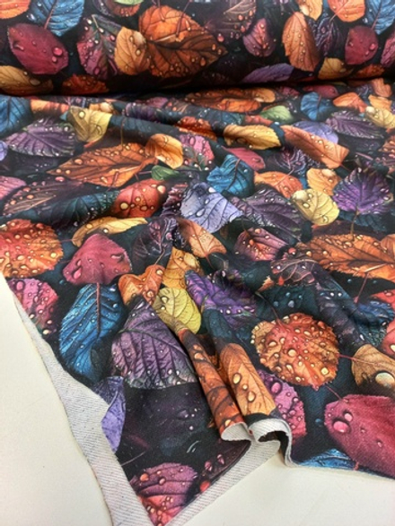 Футер 3х нитка петля Листья